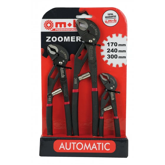 TRIO DE PINCES ZOOMER 170-240-300MM MOB - 6483030001MOB OUTILLAGE 3 TRIO DE PINCES ZOOMER 170-240-300MM MOB - 6483030001MOB OUTILLAGE