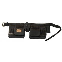 POCHE DOUBLE EN CUIR TANNE AVEC CEINTURE MONDELIN - 805200